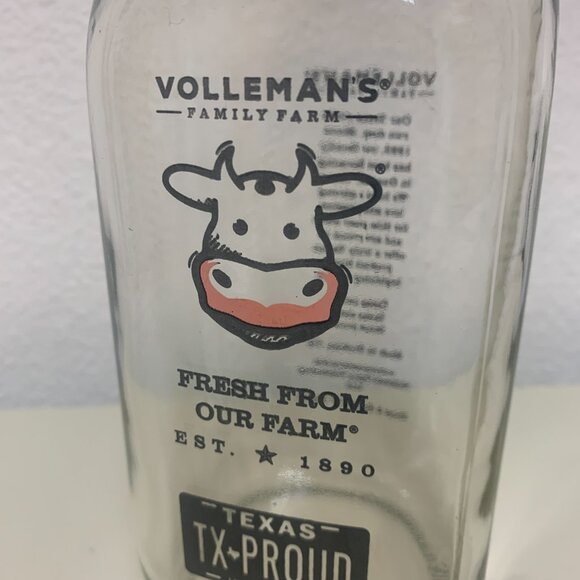 BOTTLE -32oz VOLLMANS FARMS TX-PROUD glass milk bottle LIMITED ED A2A2 Root Beer - Picture 14 of 15